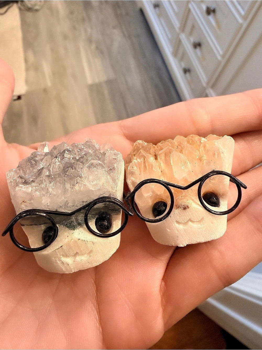Amethyst and Himalayan Quartz Buddy Set